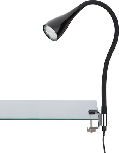 BRILONER Elasti - Klemlamp - bedlamp - met snoer - met AAN/UIT schakelaar - klemspot flexibele - warm wit 3000K - 3W - 250 lm - IP20