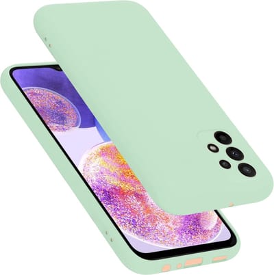 Cadorabo Hoesje geschikt voor Samsung Galaxy A23 4G / 5G in LIQUID LICHT GROEN - Beschermhoes gemaakt van flexibel TPU silicone Case Cover