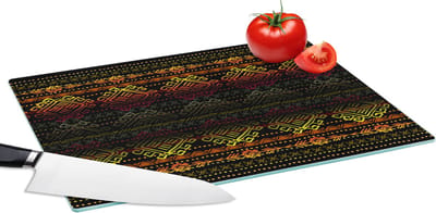 Glazen Snijplank - 39x28 - Afrika - Patronen - Abstract - Snijplanken Glas