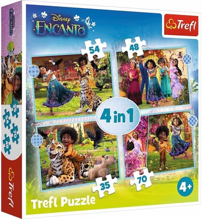 Trefl 4-in-1 Puzzel: Ons Magische Encanto (207 Stukjes)