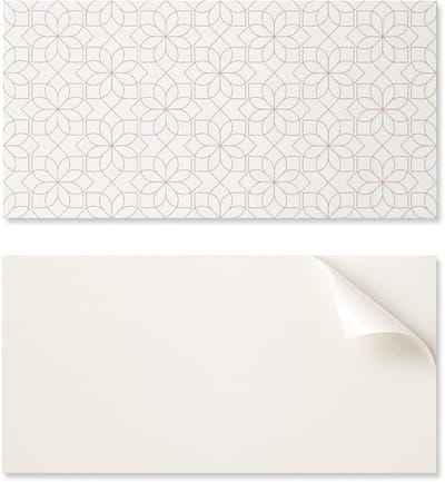 Zelfklevend paneel met afbeelding voor de eetkamer, PVC, 100x50 cm, geometrisch bloemenpatroon