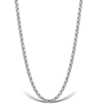 Ketting heren 1,8mm - 50cm lengte - Ketting heren titanium staal - halsketting voor mannen van Mauro Vinci - met geschenkverpakking