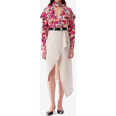IRO Paris Jelena Skirt Ecru Size: 40 | Midi Skirts Outlet | Dames | Ecru