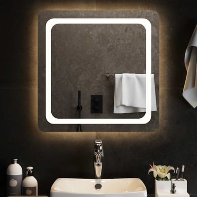 vidaXL - Badkamerspiegel - LED - 60x60 - cm