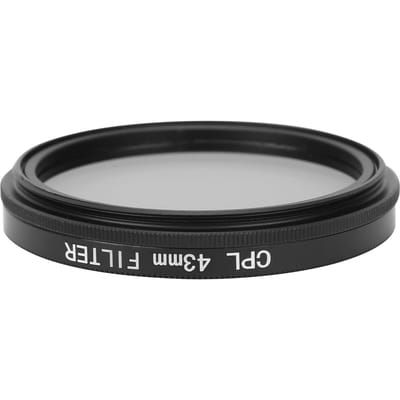 Junestar CPL Lensfilter Polarisatielensfilter voor Canon Nikon Sony Olympus Fuji 43mm 43mm / 1.69in gray