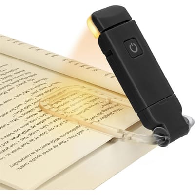 Lampe de lecture LED rechargeable par USB, Protection des yeux, veilleuse Portable à Clip, lampe de bureau, signet de lecture, lampe de nuit