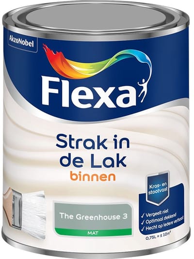 Flexa - Strak In De Lak Binnenlak Mat - The Greenhouse 3 - Mengverf - 750 Ml