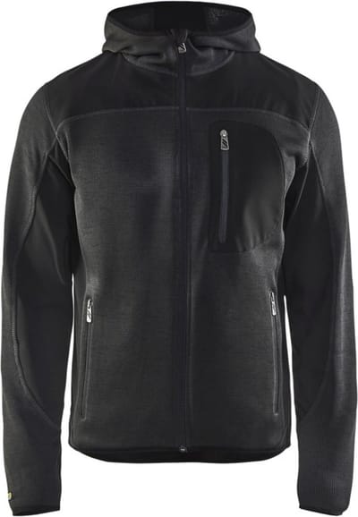 Blaklader Gebreid vest met softshell 4930-2117 - Donkergrijs/Zwart - XXS