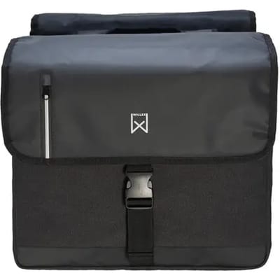 Willex - Dubbele Canvas Bisonyl Tas - 30 Liter - Universele Bevestiging - Zwart/Zwart