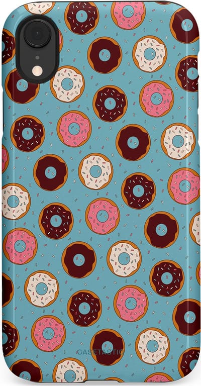 Casetastic Hoesje Geschikt voor Apple iPhone Xr - Stijlvolle Beschermende Duo-layer Case - Donut Dromen