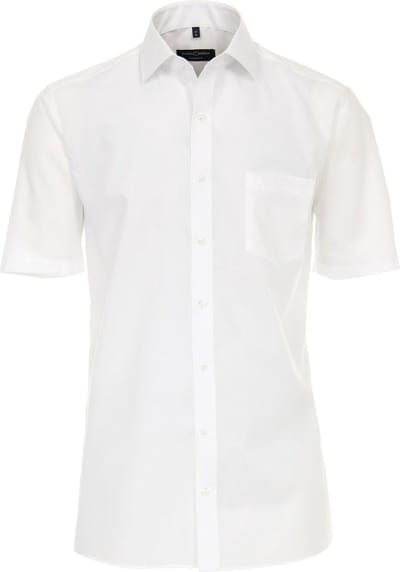 CASA MODA modern fit overhemd - korte mouw - wit - Strijkvriendelijk - Boordmaat: 48 (EU maat: 3XL)
