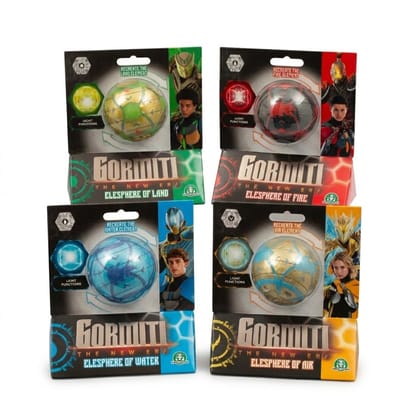 Gormiti The New Era set of 4 Electronic Elesphere of Air with Light Effects