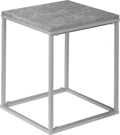 Tuintafel - Tuintafeltje - Salontafels - Balkontafel - Bistrotafel - Bijzettafel buiten - Metaal - Grijs - 40 x 40 x 50 cm