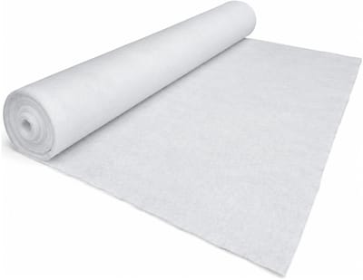Decoris Sneeuwdeken - 100 x 200 cm - wit - polyester - ondergrond kerstdorp - onderkleed