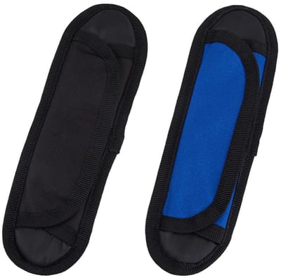 Allecto - Schouderriem Pad - Comfortabele Vervanging - Zwart & Blauw - Verlichting Schouderpijn - Geschikt voor Rugzakken en Tassen