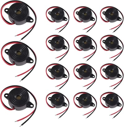 RUNCCI-YUN 15Pcs 12V Elektronische Buzzer Alarm 95dB - Continu Geluid voor Diverse Toepassingen