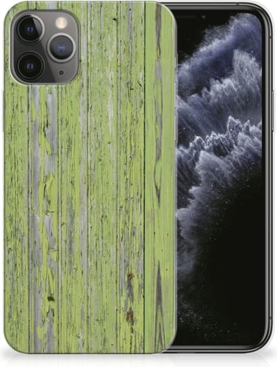 TPU Hoesje voor Apple iPhone 11 Pro Bumper Hoesje Green Wood