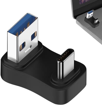 USB Adapter - Type C naar A - Apparaten Verbinden - Hoge Snelheid - Compact Formaat - Zwart