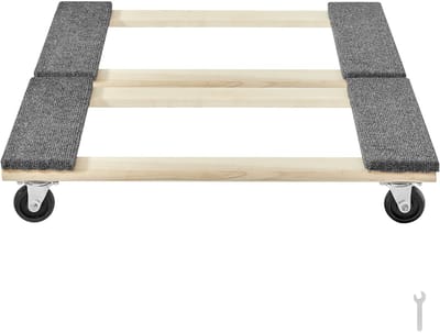 Meubel Dolly - Verhuiswagen Wielen - Meubels Verplaatsen - Antislip Pads - 2 Stuks 76cm - Wit
