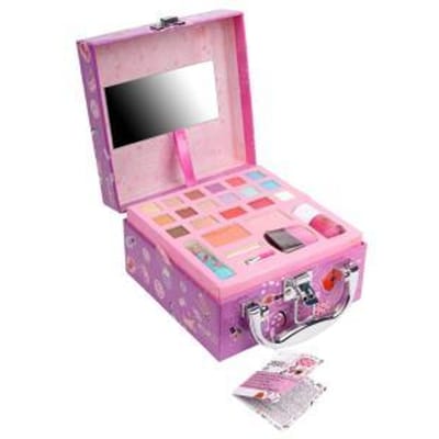 Create it! Make-Up koffer klein paars Opmaken en sieraden