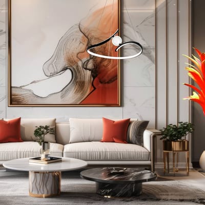 Milagro Lighting LED hanglamp Perla, metaal, acryl, zwart, 4.000 K