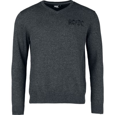 AC/DC Gebreide trui - EMP Signature Collection - M tot 3XL - voor Mannen - zwart-grijs