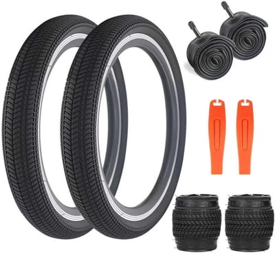 Fietsbanden en binnenbanden - Reservebanden set - Kinderfiets onderhoud - Duurzaam rubber materiaal - 2x 16 inch 2x 20 inch