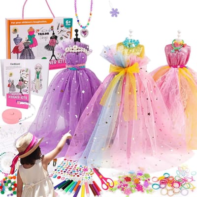 Kindernaaisets - Mode Ontwerp - Poppenkleding Maken - Inclusief 2 Mannequins - 345 Stuks