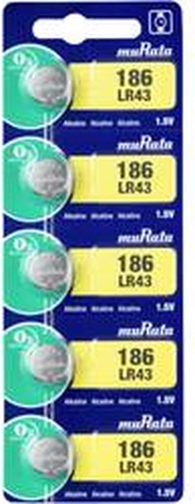 MURATA Alkaline LR43 - 5 stuks