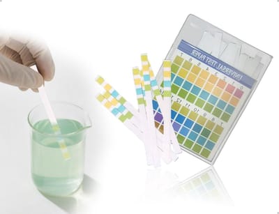 Pack of 100 pH Test Strips, Acid Bases Lacmoss Paper, Measuring Range (PH Measuring Strips 0-14), Used for Home, Aquariums, Laboratories, Urine, Drinking Water
