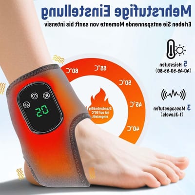 Voetmassager - Voetmassage apparaat - Ontspanning thuis - Compact ontwerp - 13.5 x 9 x 20 cm - Wit