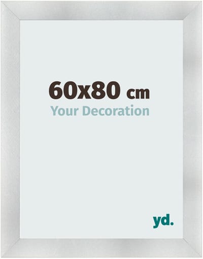 Your Decoration - Fotolijst 60x80 cm - MDF - Aluminium Geborsteld - Pisa