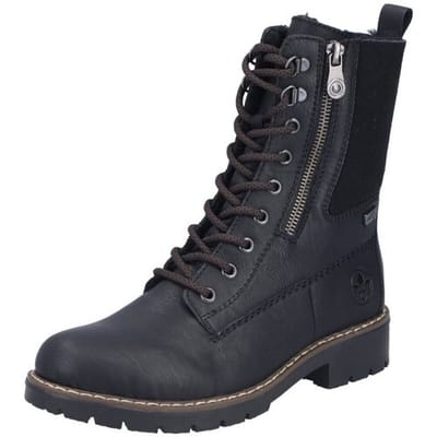 Rieker Veterboots - Dames - Zwart - Maat:36