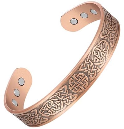 Magnetische Koperen Armband voor Mannen en Vrouwen - 100% Massief Koper met Sterke Magneten