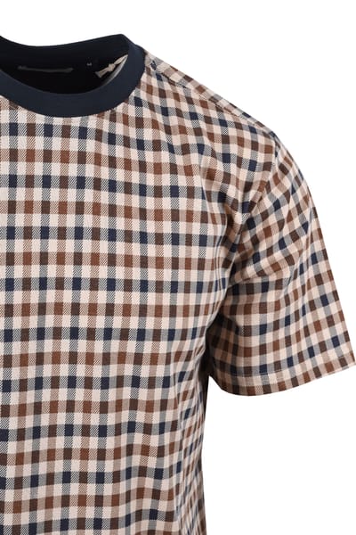 Aquascutum Iconische T-shirt Marineblauw