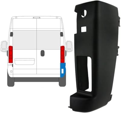 Hoek achterbumper 180 graden voor Opel Movano 2021-2026 / Rechts