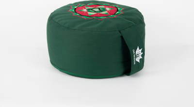 Om Namaste Ronde Meditatiekussen Chakra Collection - Groen 4e Chakra