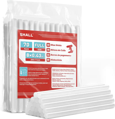 Full Size Hot Glue Sticks 11 x 200mm - Set van 70 Stuks - Geschikt voor Alle Temperatuur Lijmpistolen