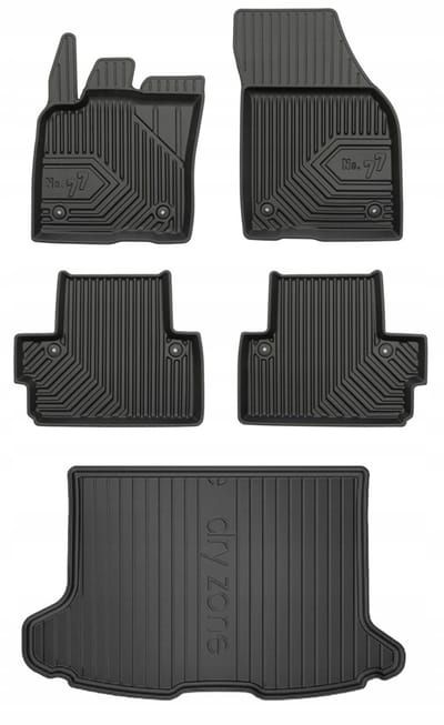Frogum Volvo C30 – Automattenset + Kofferbakmat – Perfecte Pasvorm – Geurloos TPE – Hoge Beschermrand