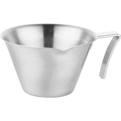 Tasse d'extraction d'espresso 100 ml en acier inoxydable 304 avec bec verseur pratique, accessoires de cuisine et de café 100ml white