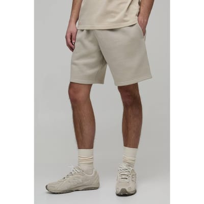 Essential Relaxed Fit Jersey Short | Stone | Size XS