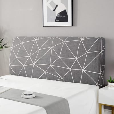 Dailygoods- Hoofdbordhoes kleurrijk patroon - Bedhoofdbord hoes - Stofdichte beschermhoes - Stretch bedhoofdbordovertrek - Geschikt voor 140-170 cm - Materiaal polyester - Bedhoofd