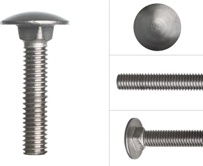 Wovar Slotbouten RVS M6 x 30 mm | 50 stuks