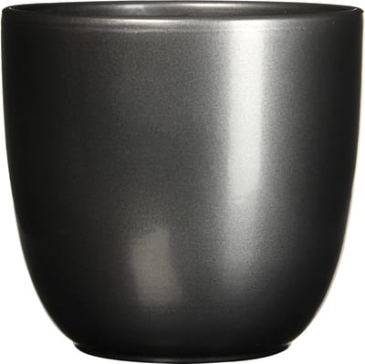 Mica Decorations Bloempot - antraciet grijs - keramiek - 35 x 31 cm - plantenpotten