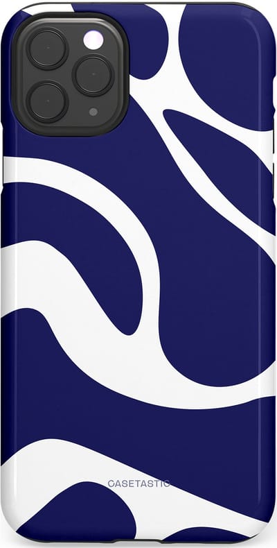 Casetastic Hoesje Geschikt voor Apple iPhone 11 Pro Max - Stijlvolle Beschermende Duo-layer Case - Zeebries Golven