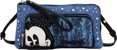 Desigual Telefoontasje Mickey Denim Phone Bag Denim Dark Blue Blauwgrijs