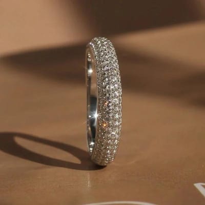 Huitan Halve Zirconia Design Damesringen Eenvoudig Modeontwerp Kleur Bruiloft Ringenset Feest Veelzijdige Dames Sieraden 10 brown