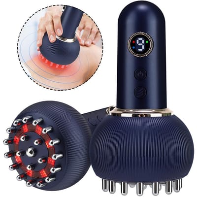 Elektrische Meridian Borstel Verwarmende Guasha Massager voor Lymfedrainage Spierontspanning Bloedcirculatie