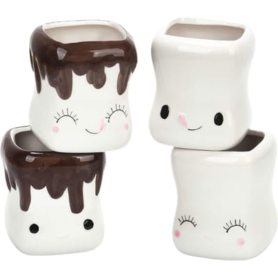 Keramische Mok Leuke Marshmallow Mok Keramische Mok Grappige Verzamelmok white