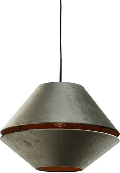 Qazqa klassiek hanglamp - Combi 1 Shade - zwart goud, 50cm, ideaal als hal, keuken, slaapkamer, woonkamer lamp